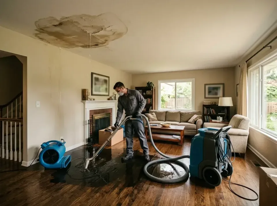attic-pipe-burst-ceiling-drip-008 — frequently asked questions, Water Damage Restoration & Carpet Care in Brookmont, MD